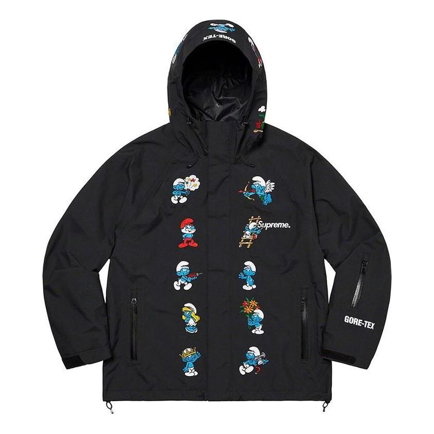 Supreme x Smurfs GORE-TEX Shell Jacket 'Black Blue White' SUP-FW20-015