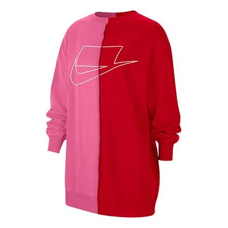 (WMNS) Nike Back Cardigan Zipper Long Sleeves 'Red Pink' CZ1431-657