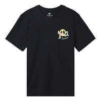 Nike Sportswear Back Alphabet Geometry Printing Sports Round Neck Short Sleeve Black DQ1079-010