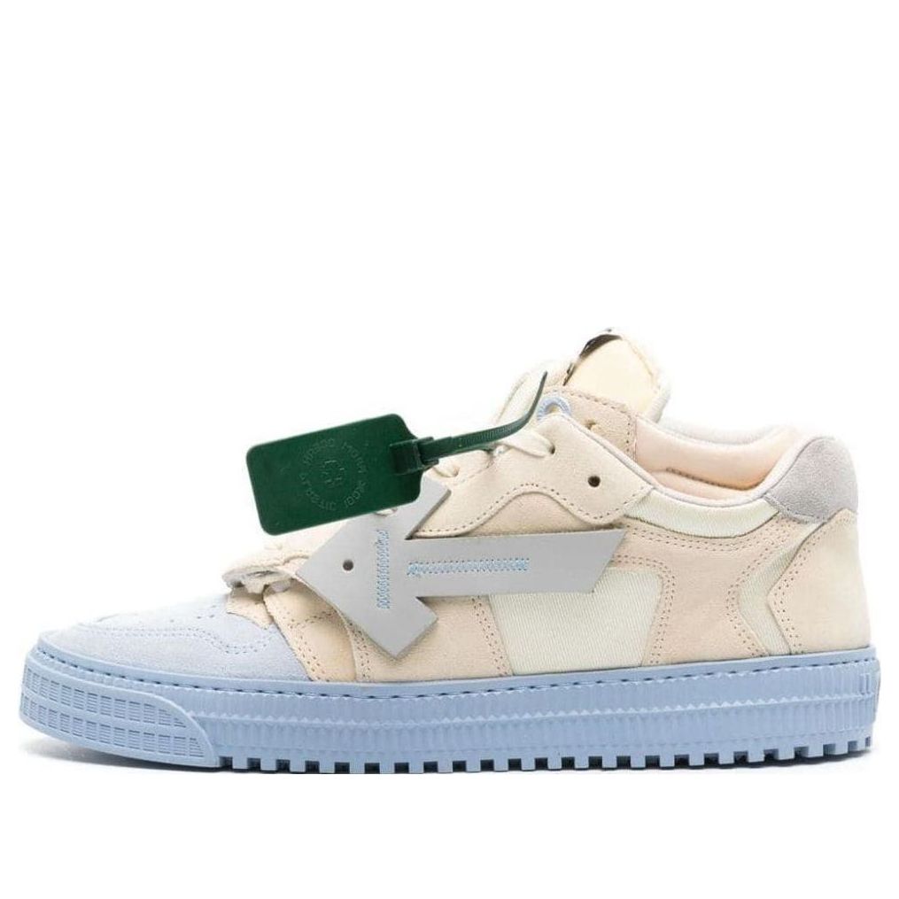 Off-White Floating Arrow Low-Top Sneakers 'Beige Blue' OMIA244F23LEA0014061
