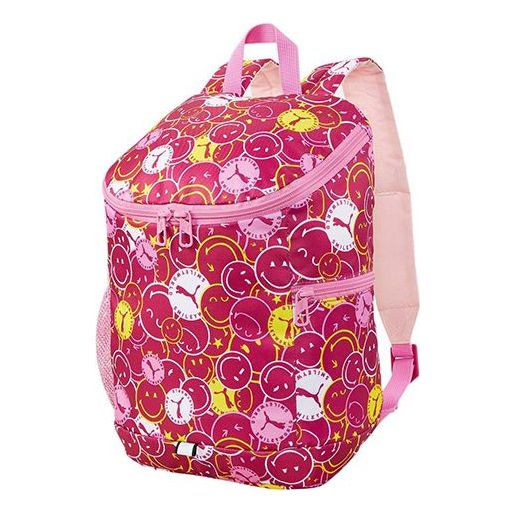 (GS) PUMA x SMILEYWORLD Backpack 'Pink Red White' 078767-02
