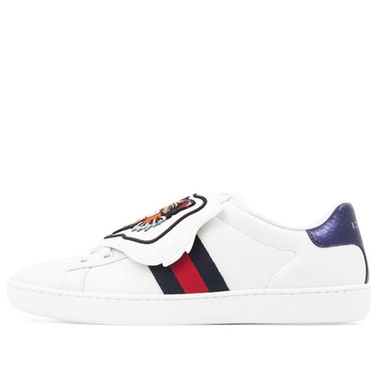 (WMNS) Gucci Ace Low Top Leather 'Embroidered Angry Cat' 479053-D0P80-9182