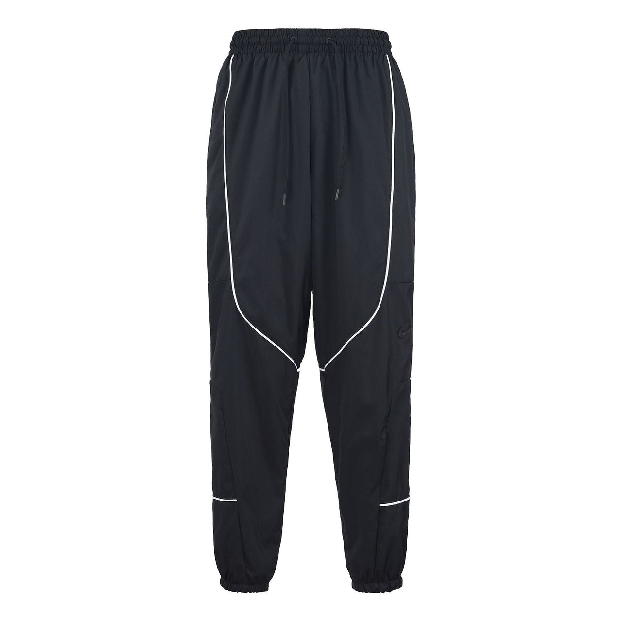 Men's Nike Throwback Casual Basketball Sports Bundle Feet Long Pants/Trousers Autumn Black CV1915-010