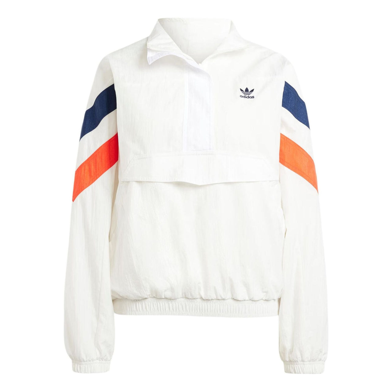 (WMNS) adidas 1/2 Zip Windbreaker Asia Sizing 'White' IS2320