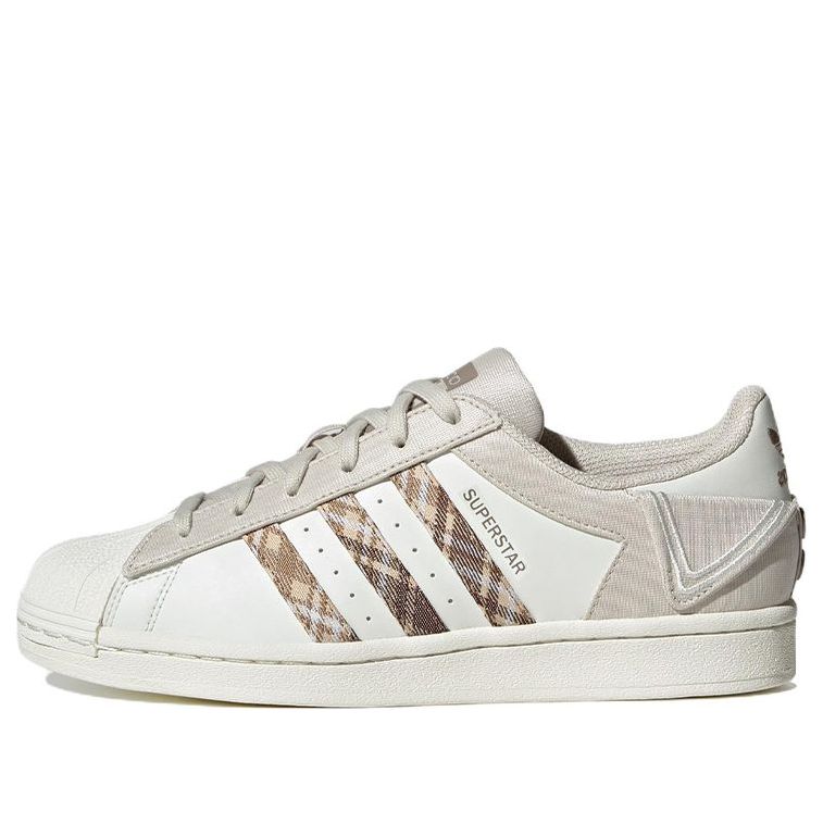 (WMNS) adidas Originals Superstar 'White Brown' IG3004