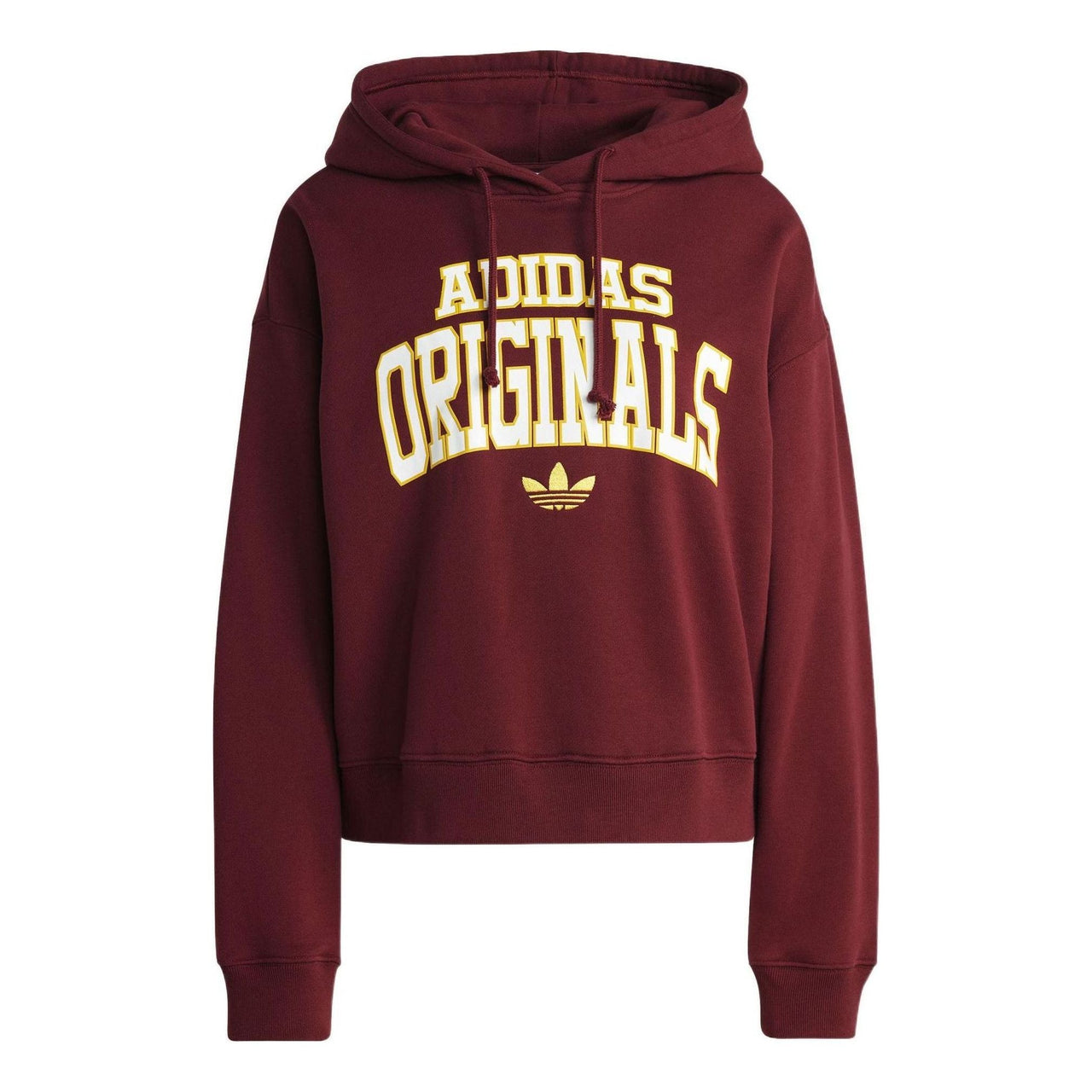 (WMNS) adidas Logo Hoodie 'Shadow Red' IC5990