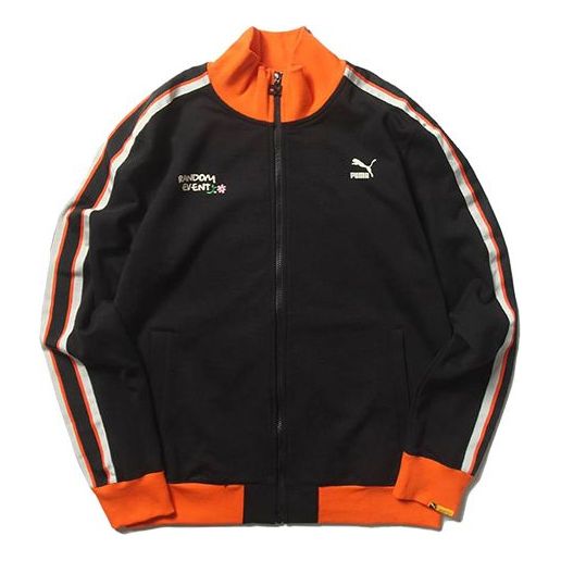 PUMA X Randomevent Track Jacket 'Black/Orange' 596668-01