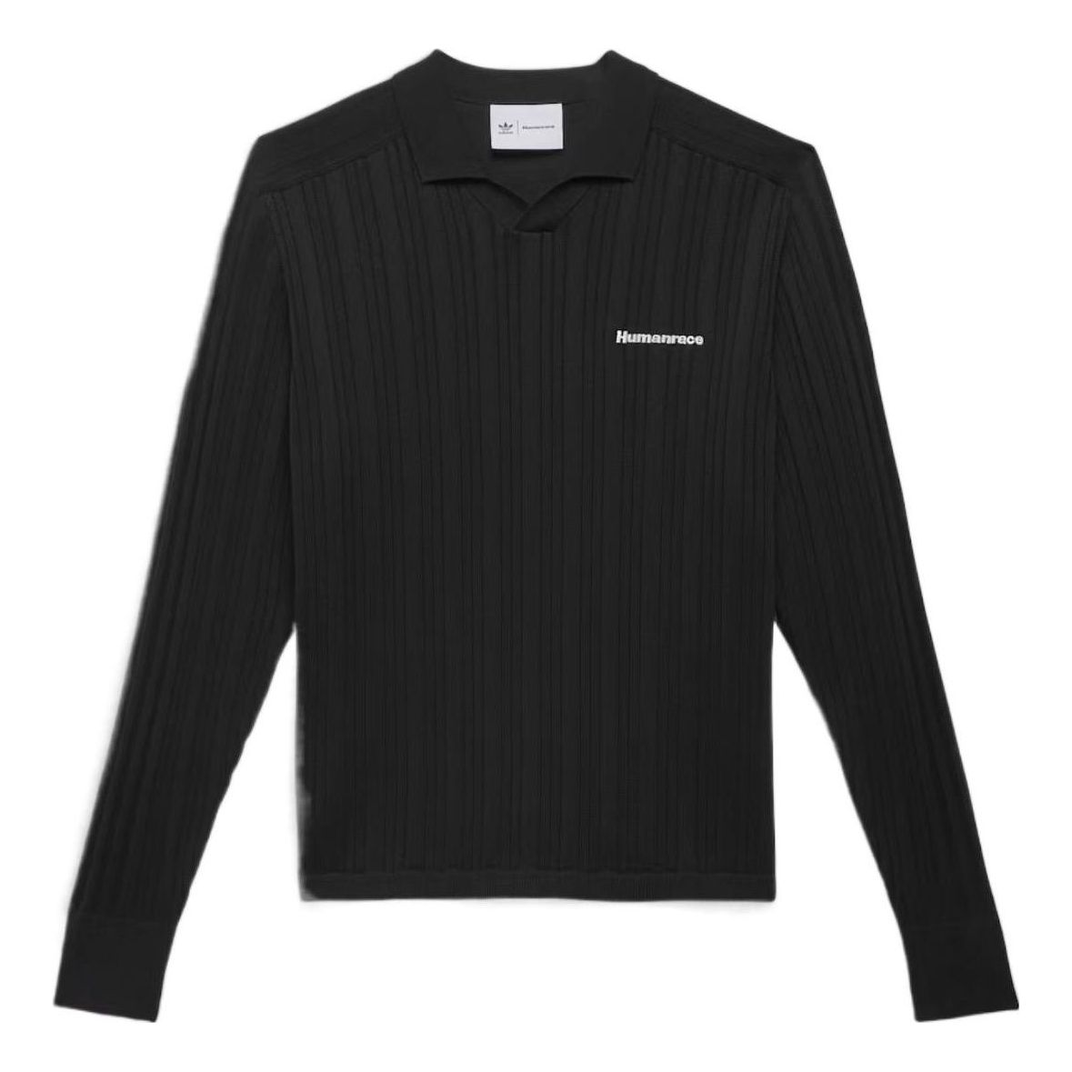 adidas x Pharrell Knit Long Sleeve Jersey 'Black' IC1406