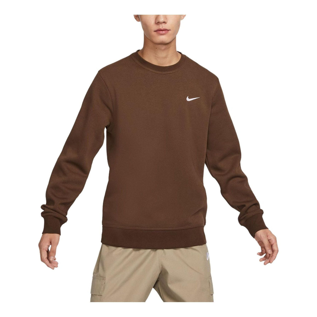 Nike Sportswear Swoosh Sweatshirt Asia Sizing 'Brown' 623459-259