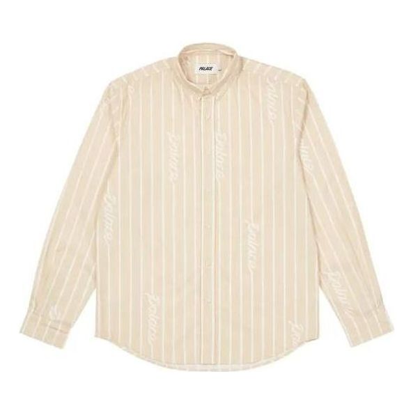 Palace FW22 Hand Stripe Shirt 'Beige' P23SHT015