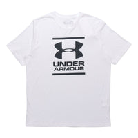 Men's Under Armour Gl Foundation Casual Round Neck Sports Breathable Short Sleeve White 1326849-100