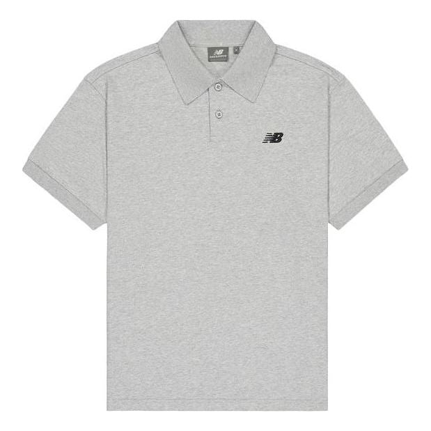 New Balance Cotton Polo Shirt 'Grey' NFE21011-MGR