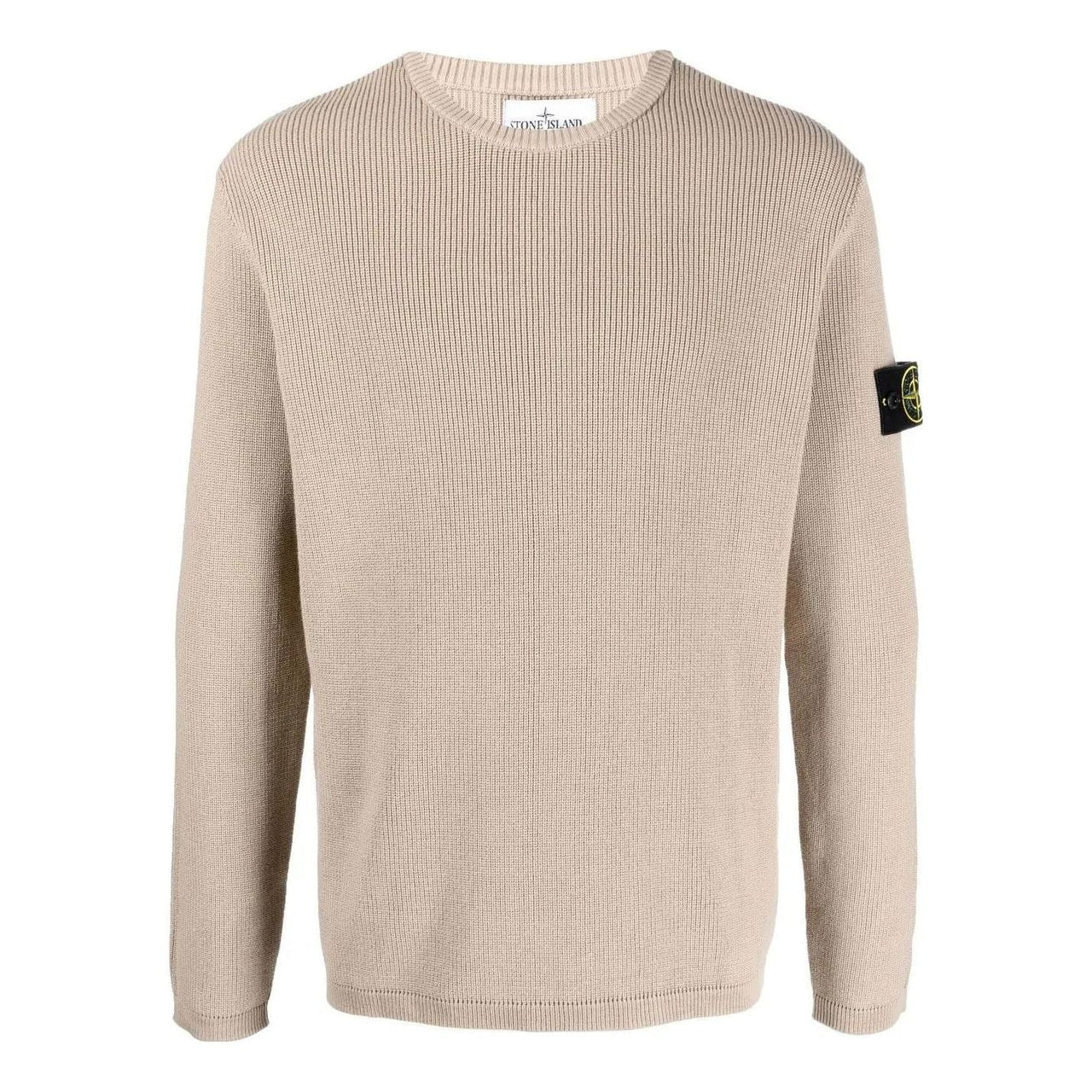 STONE ISLAND Logo Patch Knitted Jumper 'Tan' 7815507D8-V0092