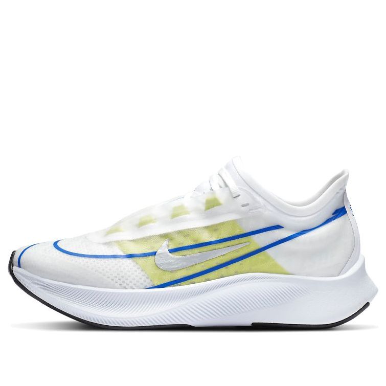 (WMNS) Nike Zoom Fly 3 'White Silver Blue Lime' AT8241-104