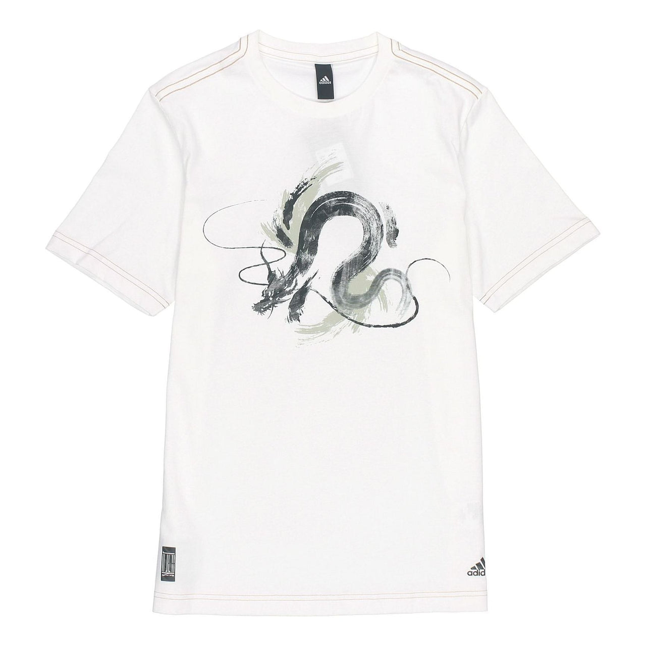 adidas Series WJ T GFX Printing Training Sports Short Sleeve White GP0917