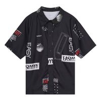 Nike Basketball Sports lapel Short Sleeve Shirt Black DO4024-010