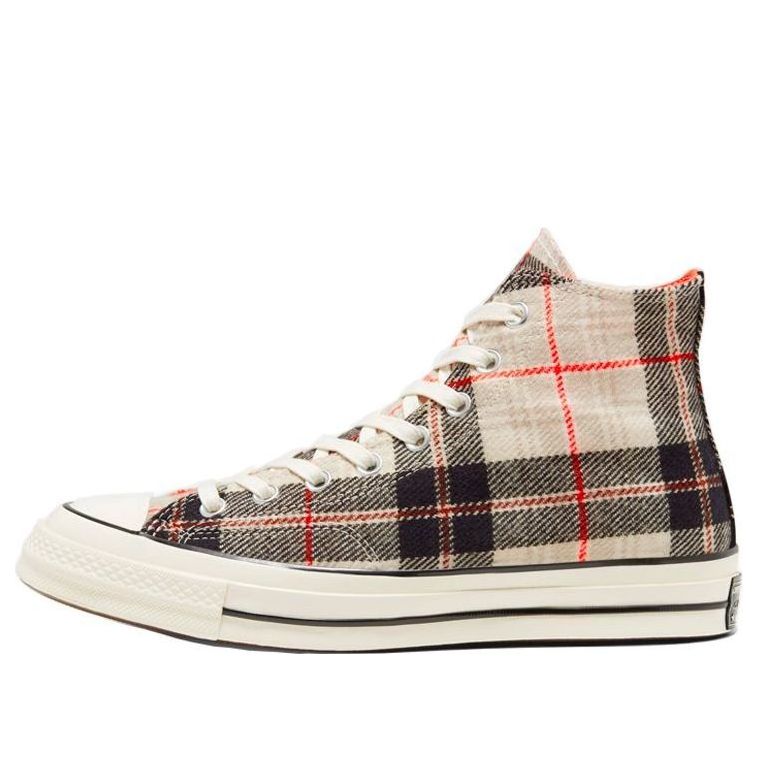 Converse Plaid Chuck 1970s 'Creamwhite Gray' 166496C