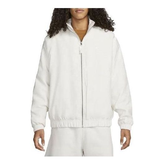 Nike Swoosh Satin Bomber Jacket Asia Sizing 'Phantom White' DN1267-030