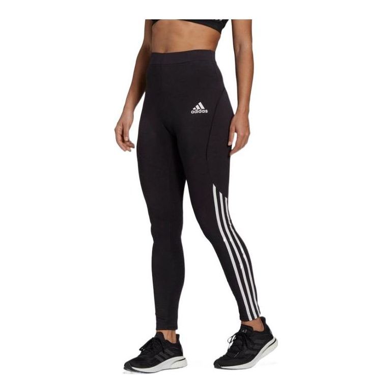 (WMNS) adidas Sportswear Colorblock Leggings Asia Sizing 'Black' GL9460