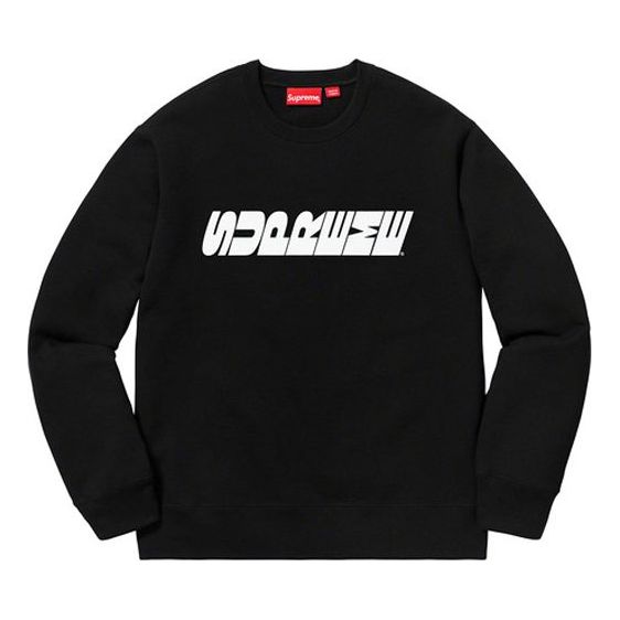 Supreme FW19 Week 3 Breed Crewneck Chest logo Round Neck Unisex Black SUP-FW19-368