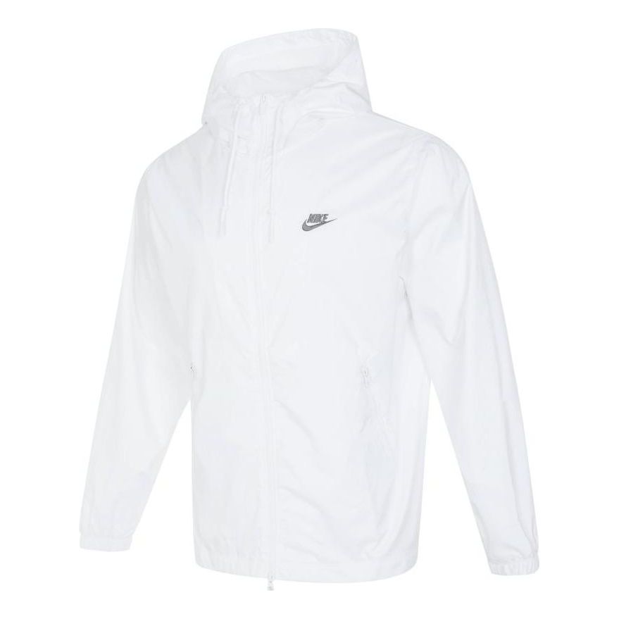 Nike Club Woven Hooded Jacket 'White' FB7805-100
