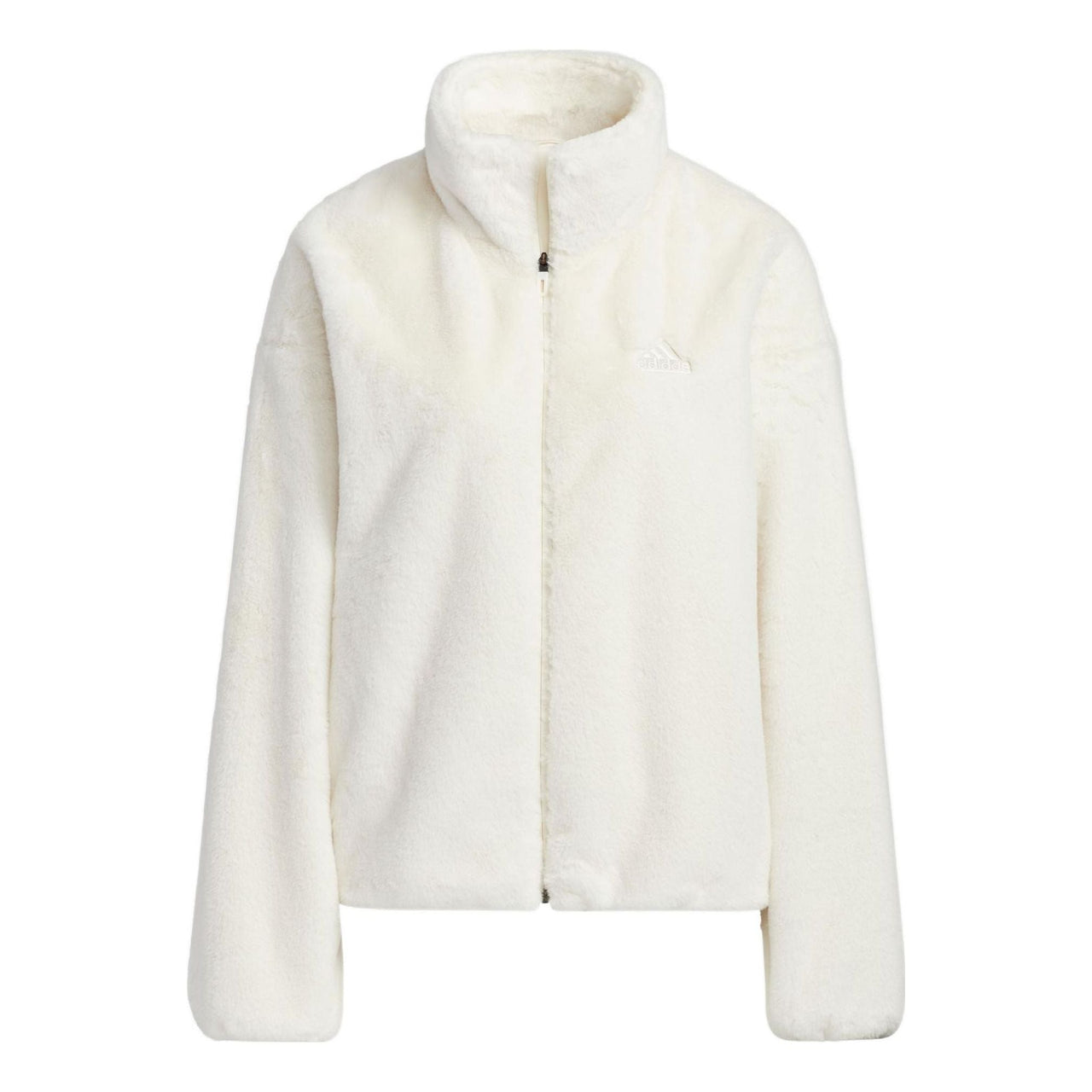 (WMNS) adidas Met Fur Jacket 'White' HM7102