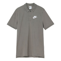 Men's Nike Pure Cotton Knit Breathable Athleisure Casual Sports Short Sleeve Khaki Polo Shirt DV9708-081