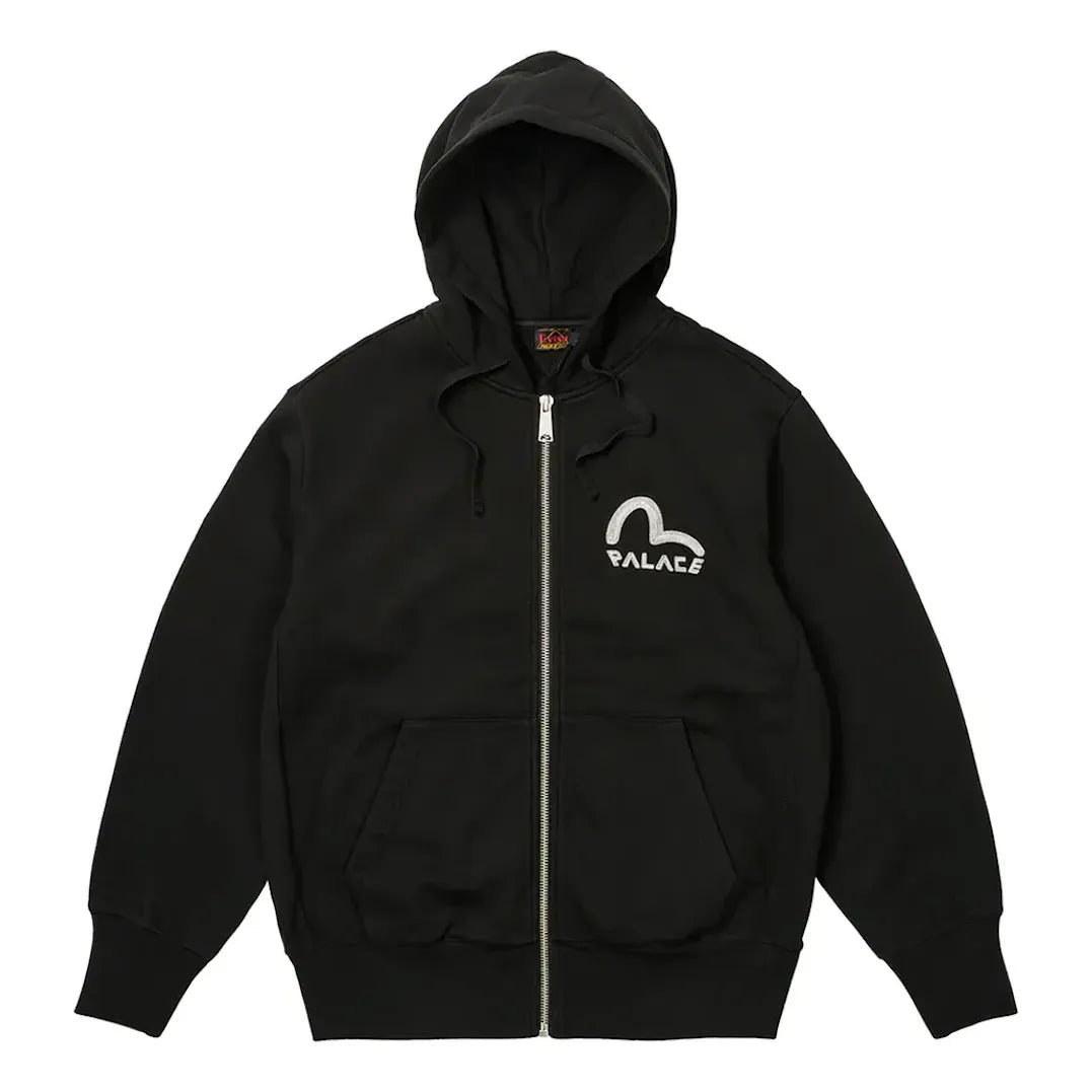 Palace x Evisu Zip Hoody Jacket 'Black' 2ESPAM4SW1150OSFLBLKX