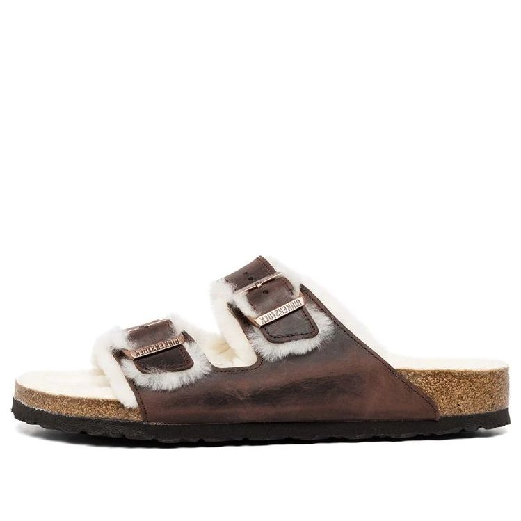 Birkenstock Arizona Shearling Oiled Leather 'Habana' 1021065