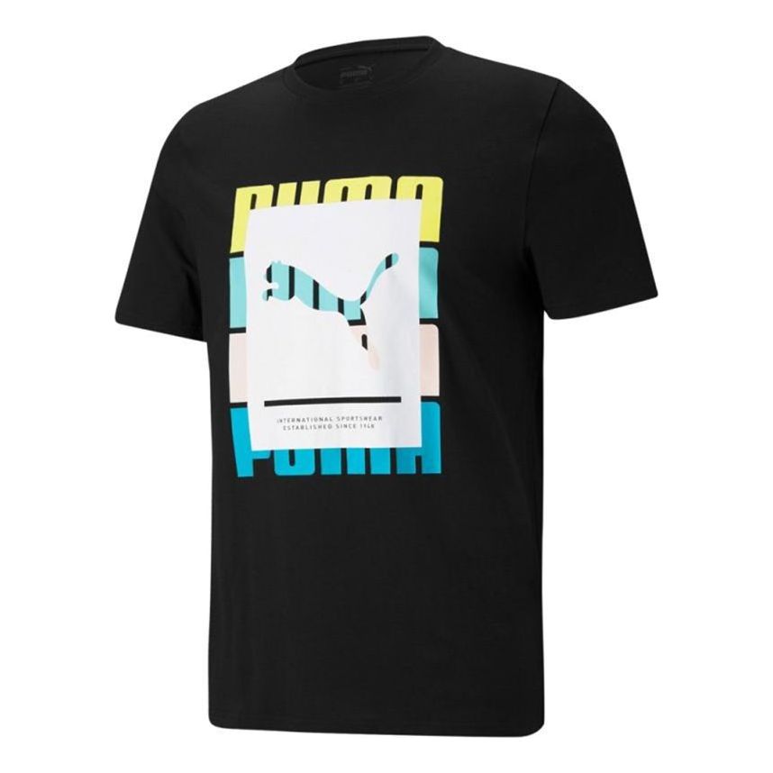 PUMA Summer Court Graphic T-Shirt 'Black' 845864-01