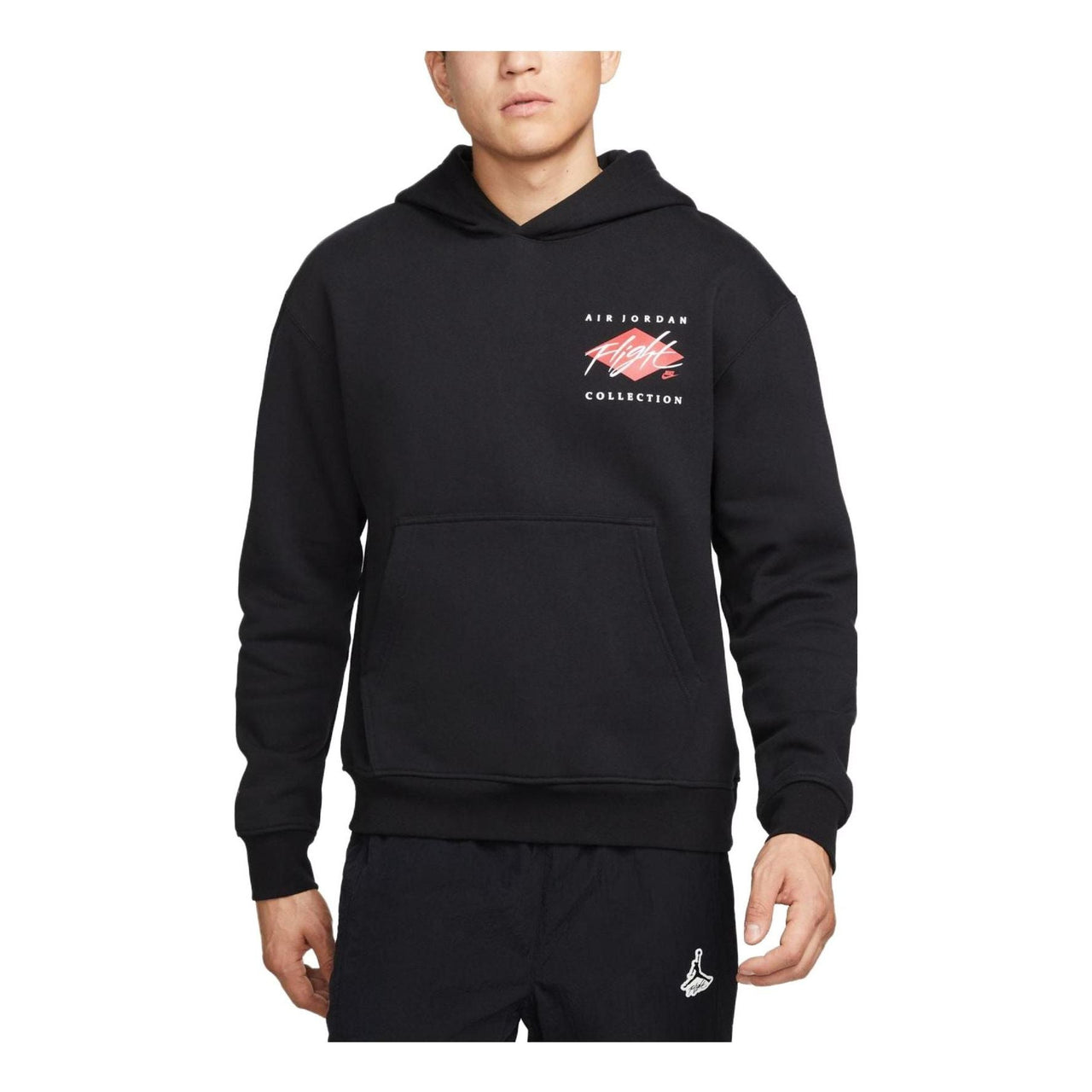 Air Jordan Flight Logo Hoodie 'Black Red' DH9020-010