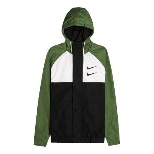 Nike Sportswear Swoosh Hooded Jacket Green CJ4888-010