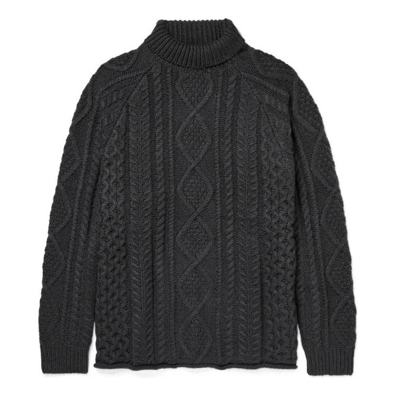 Fear of God Essentials SS22 Cable Knit Turtleneck 'Iron' FOG-SS22-009
