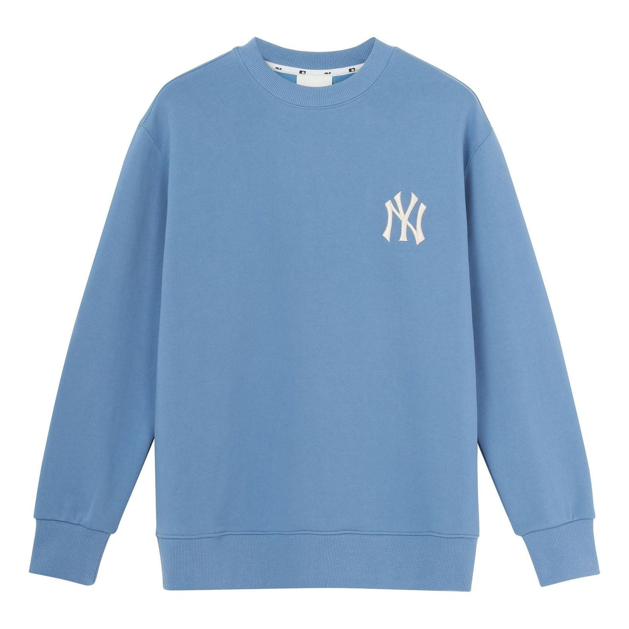 MLB New York Yankees Vintage Embroidery Logo Long-Sleeve Fleece Unisex Blue 31MTM1041-50S