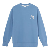 MLB New York Yankees Vintage Embroidery Logo Long-Sleeve Fleece Unisex Blue 31MTM1041-50S