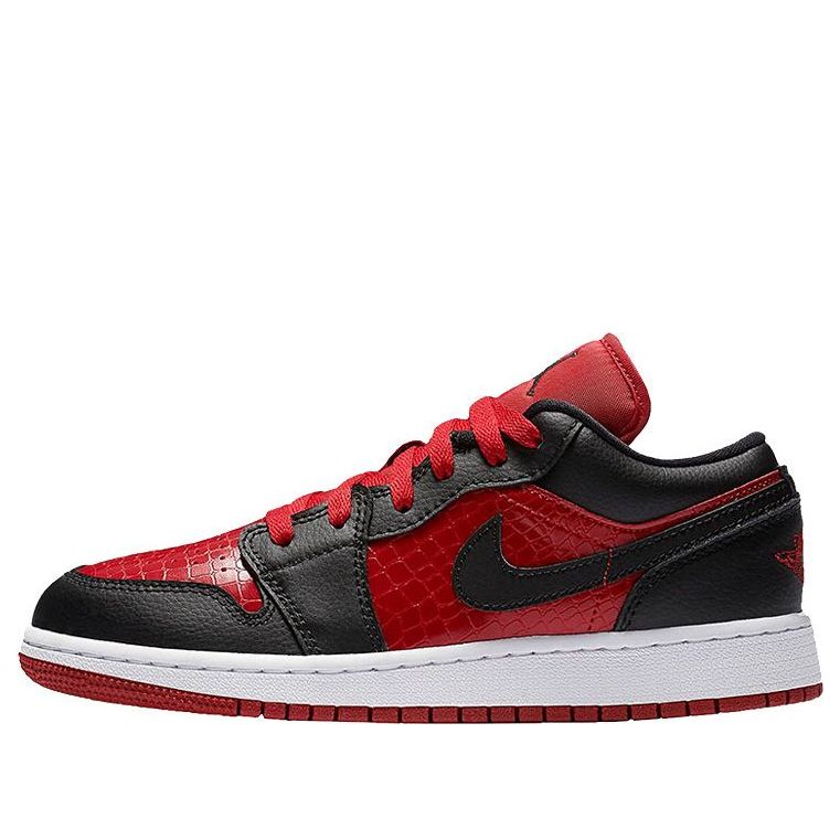 (GS) Air Jordan 1 Low 'Gym Red Black' 553560-610