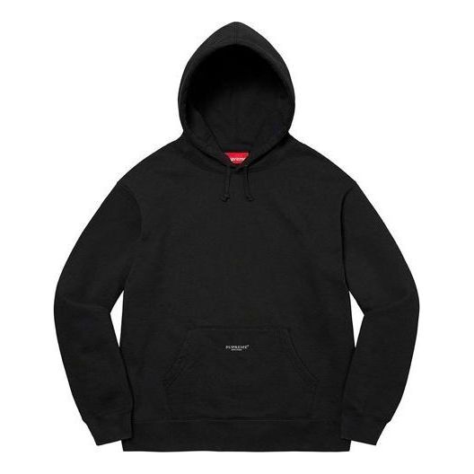 Supreme Micro Logo Hooded Sweatshirt 'Black' SUP-SS22-605