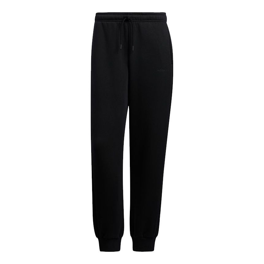Men's adidas neo Wp Tp Alphabet Logo Bundle Feet Sports Pants/Trousers/Joggers Black HG9023
