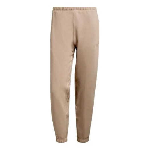 adidas originals Blue Version Series Solid Color Sports Bundle Feet Pants Khaki H33458