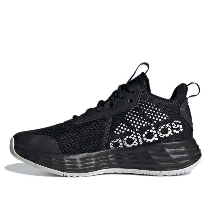 (GS) adidas Ownthegame 2.0 Basketball Shoes 'Black White' H01558