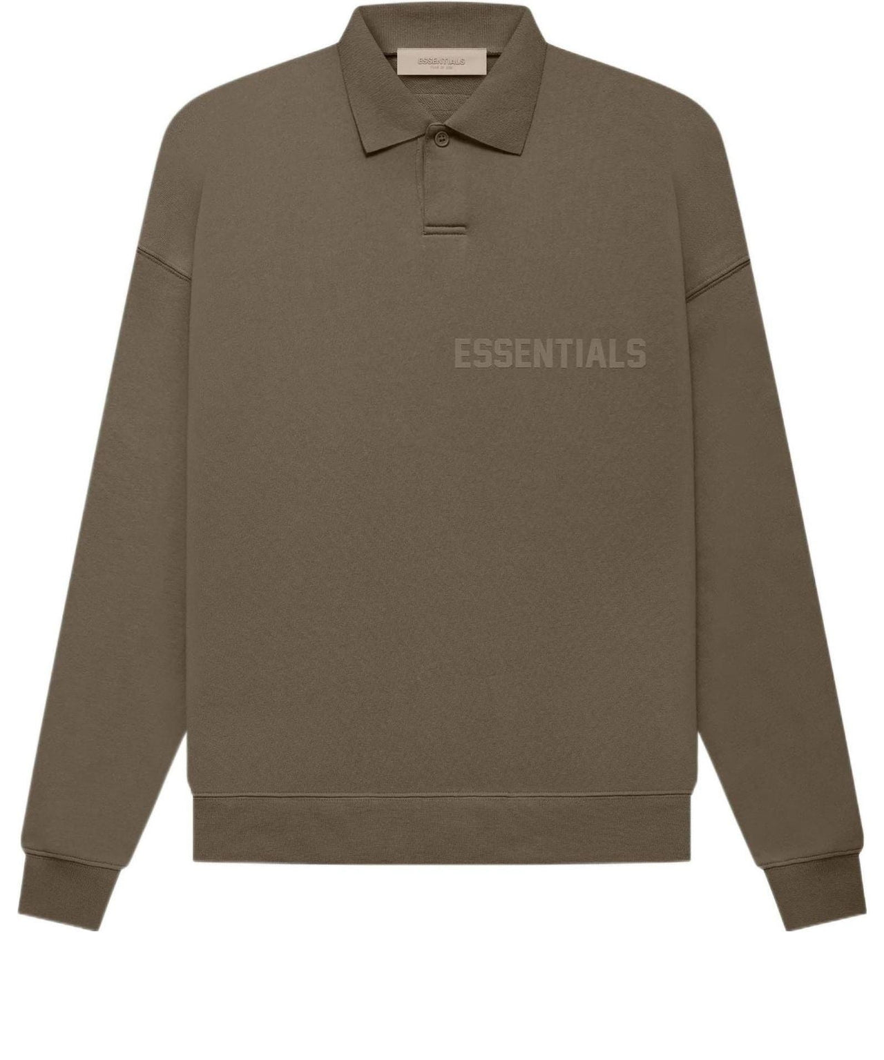 Fear of God Essentials FW22 LS Polo 'Wood' FOG-FW22-673