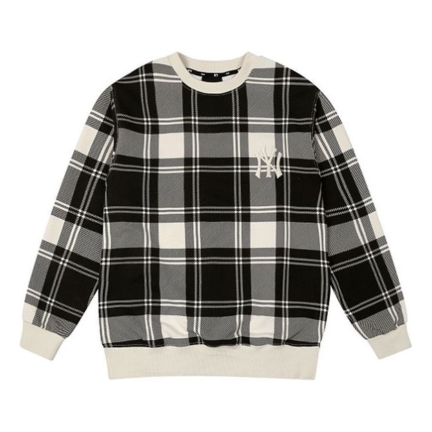 MLB New York Yankees Long-Sleeve Fleece Unisex Black/White 31MTE3041-50I