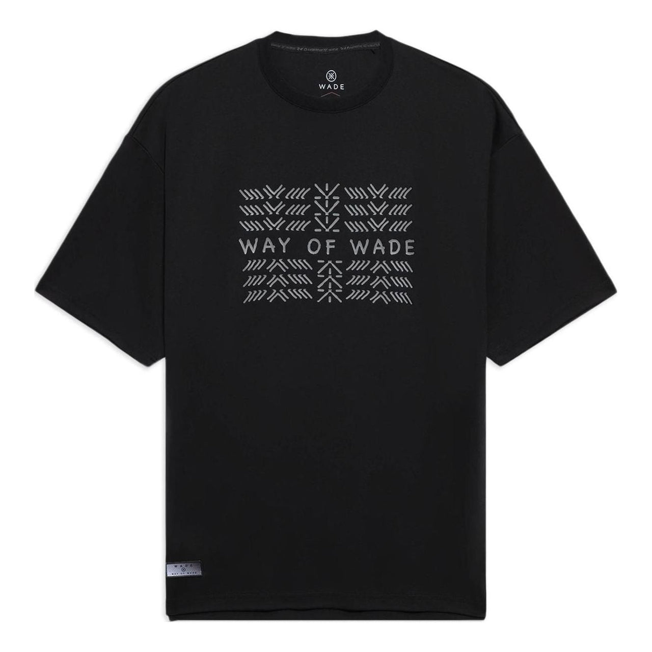 Li-Ning Way Of Wade Graphic Loose Fit T-shirt 'Black Grey' AHSS431-1