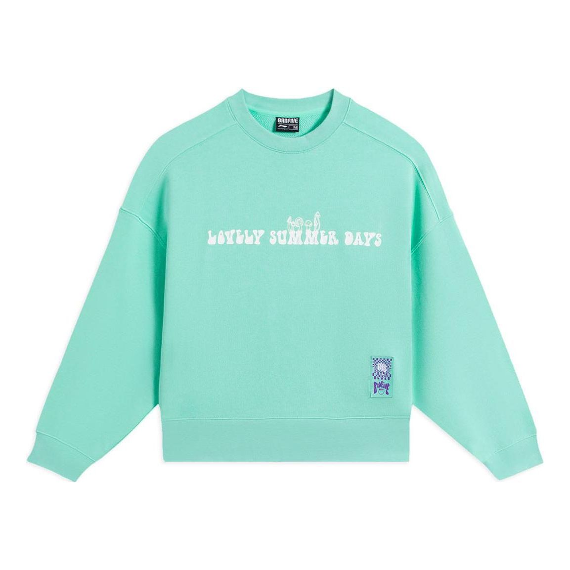 (WMNS) Li-Ning Badfive Casual Pullover 'Aqua' AWDS662-2