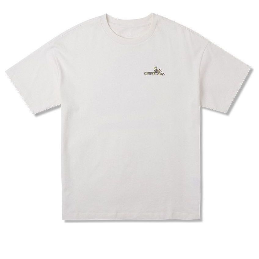 (WMNS) Converse Oversized Park Graphic T-Shirt 'Egret' 10025185-A01