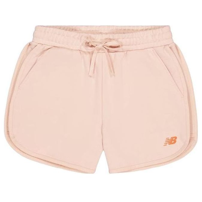 (WMNS) New Balance High-Rise Shorts With Placement Brand Logo 'Pink' AWS41336-DVR