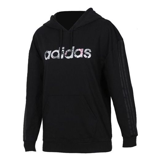(WMNS) adidas neo Casual Sports Pullover Black DZ7595