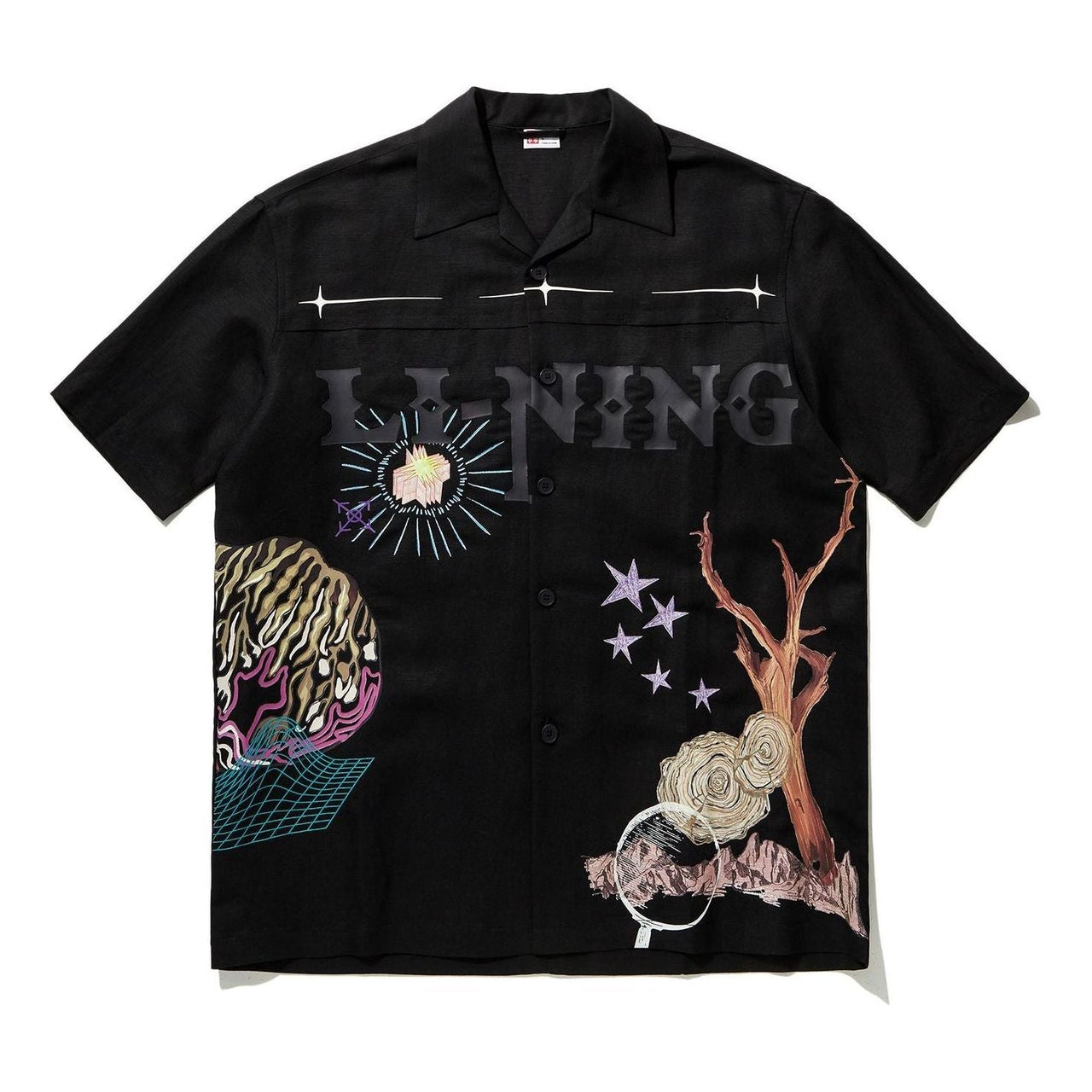 Li-Ning Graphic Shirt 'Black' ASHU047-2