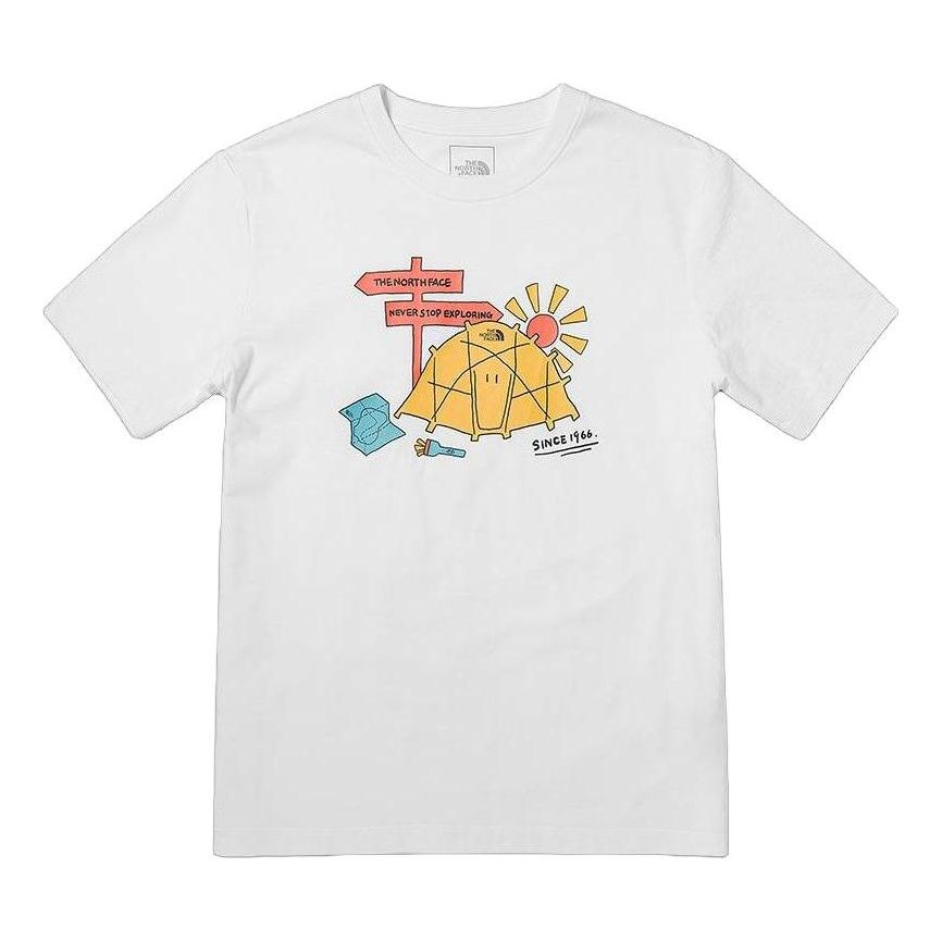 THE NORTH FACE Foundation Camp Graphic T-Shirt 'White' 7WF8FN4X