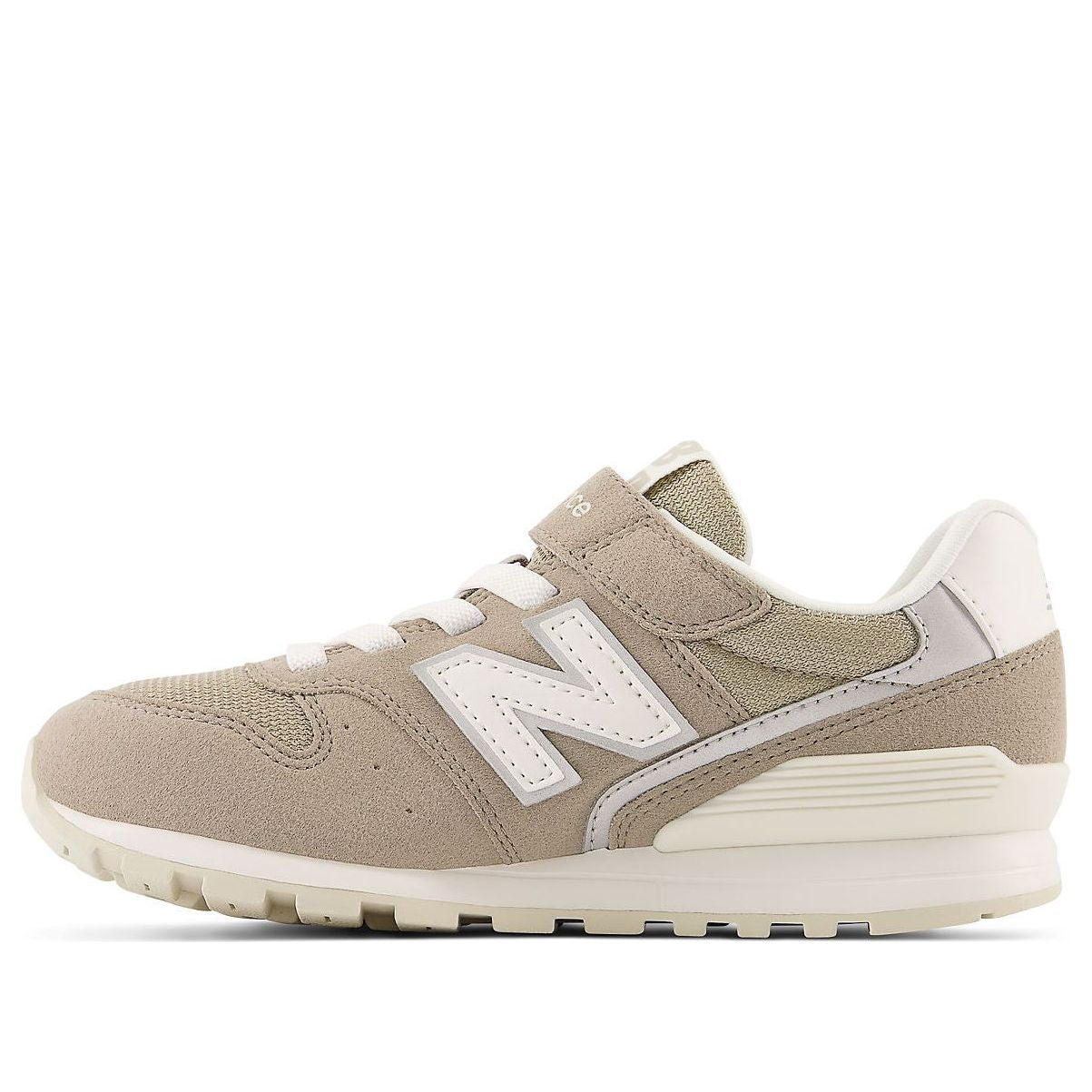(GS) New Balance 996 Bungee Lace Top Strap Wide 'Aluminum Grey' YV996XB3